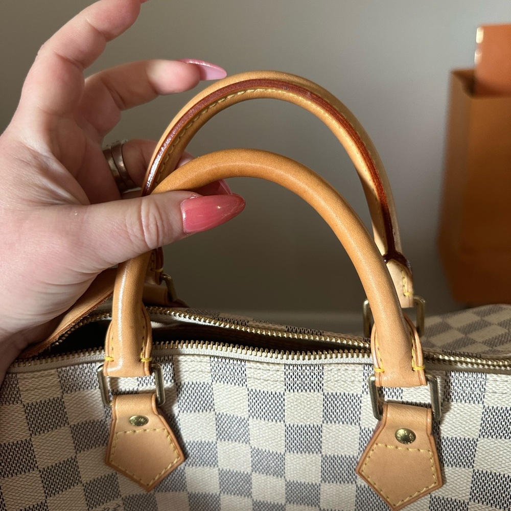 Louis Vuitton Speedy 30 Damier Azur with dusty and COA - Picture 7 of 12